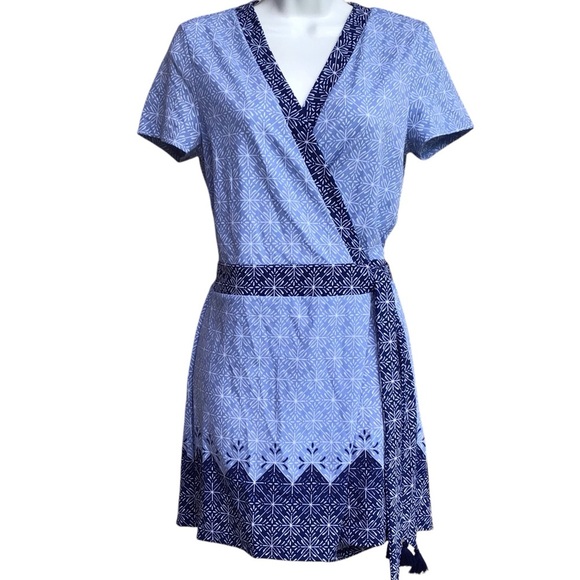 Cabana Life West Indies Short Sleeve Wrap Romper UPF 50 Resortwear Size … - Picture 8 of 14